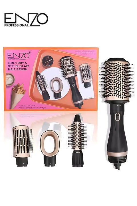 Enzo 4-in-1 Hot Air Brush: Dry, Style, & Volumize Hair