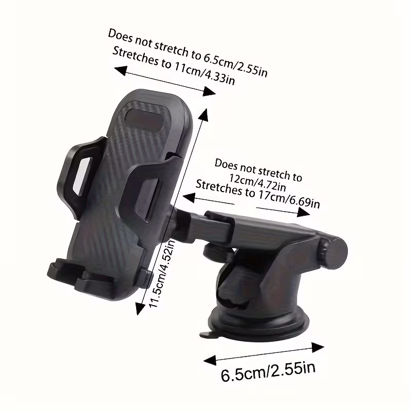 Universal Adjustable Car Phone Holder – Secure, Stable & Hands-Free Driving