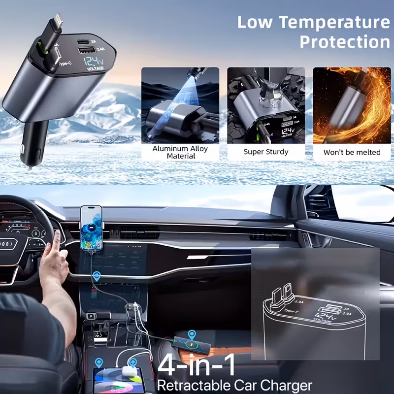 The Ultimate 4-in-1 Fast Car Charger