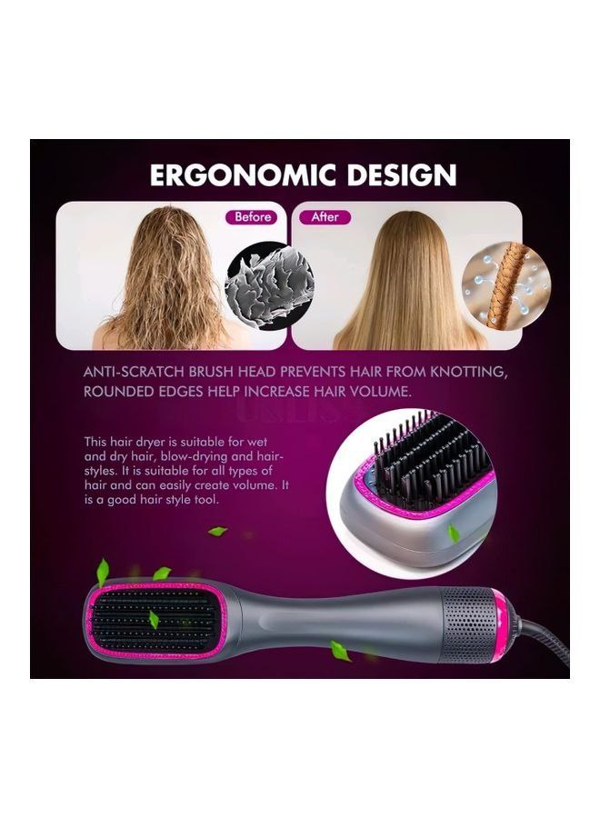 Kemei Hair Dryer & Straightener Brush, KM-1327