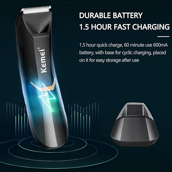 Kemei KM-3208 Professional Body Hair Trimmer for Men & Women