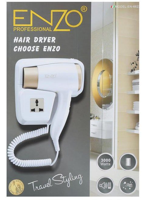 Enzo EN-6622 Professional Wall-Mounted Hair Dryer.