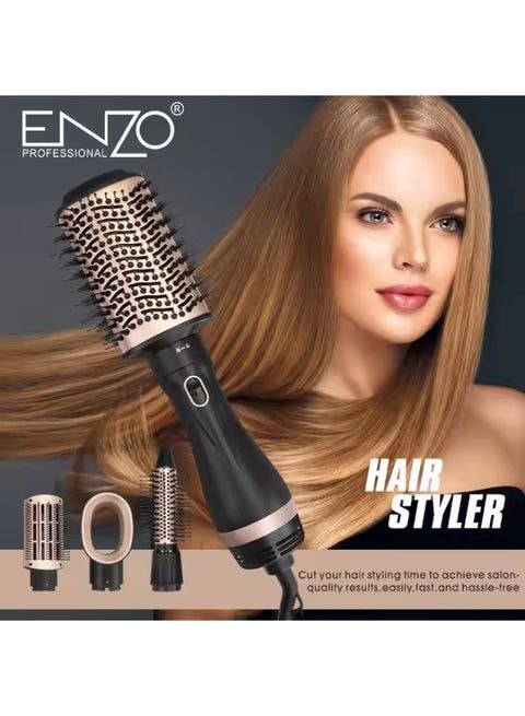 Enzo Professional 4-in-1 Dry & Style Hot Air Hair Brush