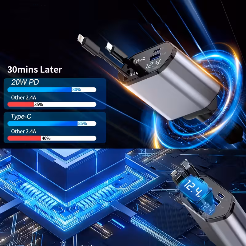 The Ultimate 4-in-1 Fast Car Charger